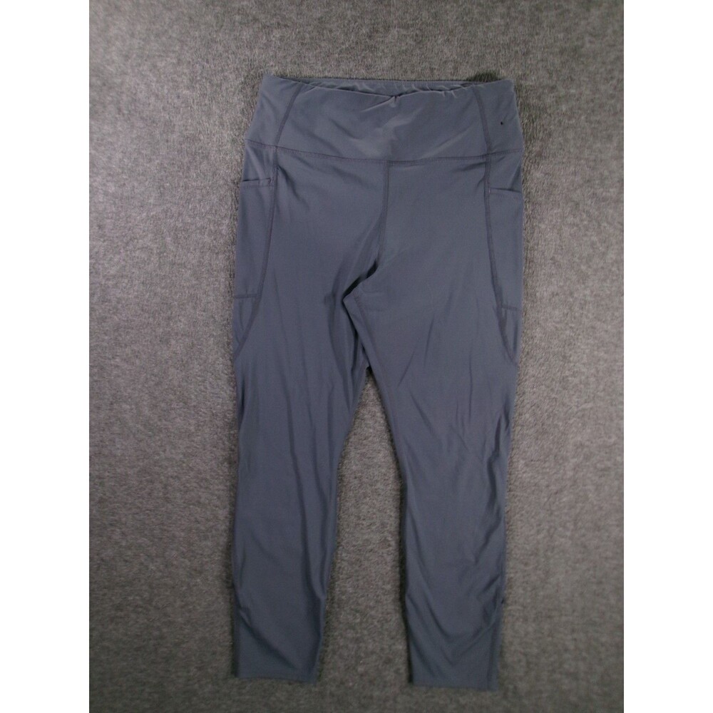 Avia Pants Women Large Gray Activewear Legging Pilates Yoga Running Athleisure